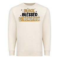 Sandshell black blessed & beautiful Premium Sweatshirt - MaliasSmallBusiness