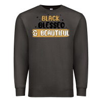 Smoke black blessed & beautiful Premium Sweatshirt - MaliasSmallBusiness