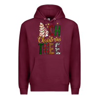 Burgundy oh christmas tree bbs Premium Hoodie - BundleAndBundleShop