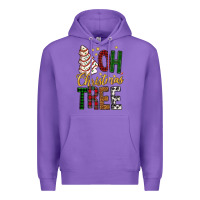 Purple oh christmas tree bbs Premium Hoodie - BundleAndBundleShop