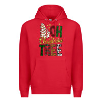 Red oh christmas tree bbs Premium Hoodie - BundleAndBundleShop