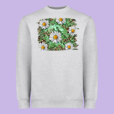 Heavyweight Sweatshirt Daisy leopard