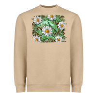 Mushroom Daisy leopard Heavyweight Sweatshirt - RanaPortraitStore