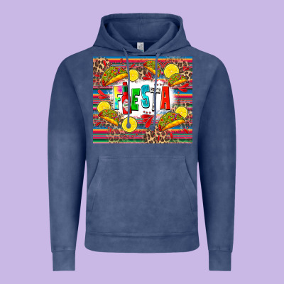 Taco Fiesta Vintage Hoodie Designed By Zillion Design Studio