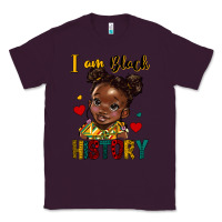 Plum i am black history Classic Tee - HRA Design Shop