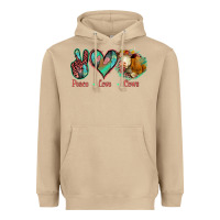 Mushroom Peace Love Cows Heavyweight Hoodie - Jasminsmagicworld
