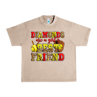 French Oak diamonds are a girl's best friend softball Urban Heavy Tee - Zillion Design Studio