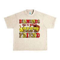 Sandshell diamonds are a girl's best friend softball Urban Heavy Tee - Zillion Design Studio