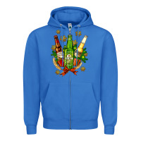 True Royal beer bottle party set for christmas Zipper Hoodie - AdoDesignShop