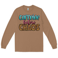 Toasted Coconut caffeine before chaos Long Sleeve Tee - HRA Design Shop