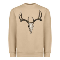 Mushroom Deer Skull Heavyweight Sweatshirt - RanaPortraitStore