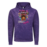 Cloud Purple minding my own small business afro messy bun Vintage Hoodie - texasbilliewilder