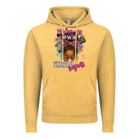Vintage Mustard minding my own small business afro messy bun Vintage Hoodie - texasbilliewilder