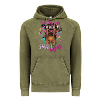 Vintage Olive minding my own small business afro messy bun Vintage Hoodie - texasbilliewilder