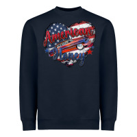 Navy American honey Heavyweight Sweatshirt - Zillion Design Studio