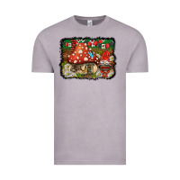 Vintage Zinc welcome ladybug gnome background Vintage Tee - BarkalooDesign
