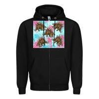 Black dinosaur stegosaurus Zipper Hoodie - Artiststas