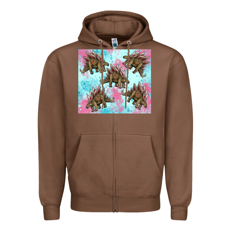Dinosaur Stegosaurus Zipper Hoodie by Artiststas | Teevron