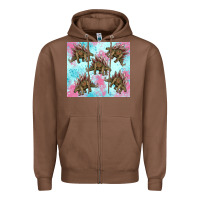 Chestnut dinosaur stegosaurus Zipper Hoodie - Artiststas