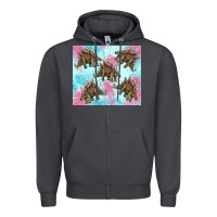 Smoke dinosaur stegosaurus Zipper Hoodie - Artiststas