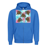 True Royal dinosaur stegosaurus Zipper Hoodie - Artiststas