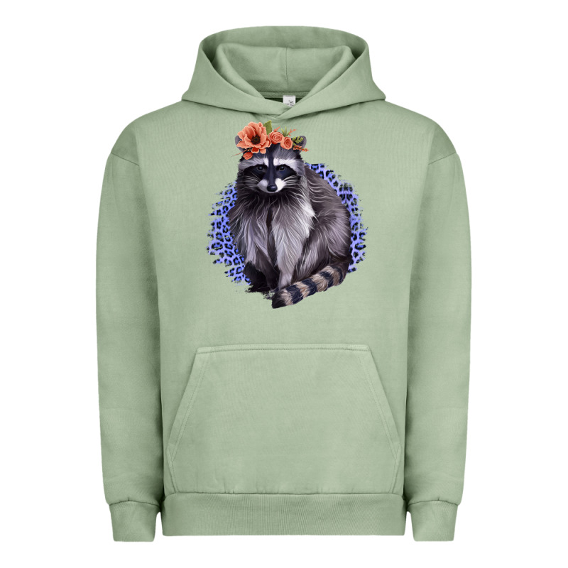 Raccoon With Flowers Urban Hoodie by Bettercallsaul | Teevron