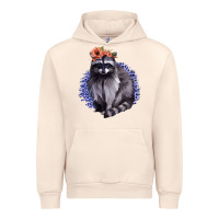 Sandshell Raccoon with Flowers Urban Hoodie - Bettercallsaul