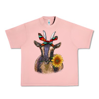 Salmon sunflower aztec ribbon goat Urban Heavy Tee - RanaPortraitStore