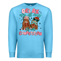 Ocean Blue relax we're all crazy it's not competition Premium Sweatshirt - MaliasSmallBusiness