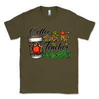 Army Green coffee gives me teacher powers Classic Tee - CowhideDigitalArt