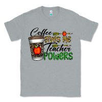 Heather Grey coffee gives me teacher powers Classic Tee - CowhideDigitalArt