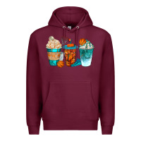 Burgundy basketball coffee cups bbs Premium Hoodie - BundleAndBundleShop