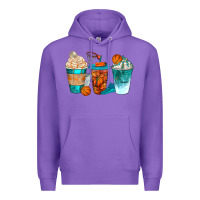Purple basketball coffee cups bbs Premium Hoodie - BundleAndBundleShop