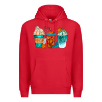 Red basketball coffee cups bbs Premium Hoodie - BundleAndBundleShop
