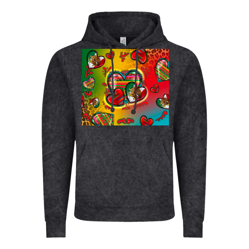 Mexico Hearts Vintage Hoodie by Zillion Design Studio | Teevron