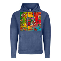 Vintage Denim mexico hearts Vintage Hoodie - Zillion Design Studio