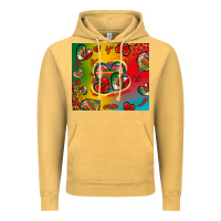 Vintage Mustard mexico hearts Vintage Hoodie - Zillion Design Studio