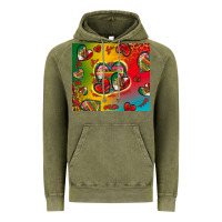 Vintage Olive mexico hearts Vintage Hoodie - Zillion Design Studio