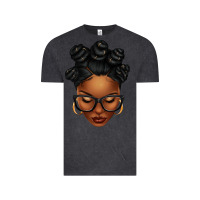 Vintage Black afro woman with bantu knots Vintage Tee - texasbilliewilder