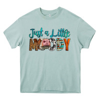 Arona Western Just A Little Moody Cow Heavy Core Tee - LillyAllenDesigns
