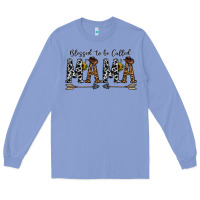 Colony Blue mama to be called mama Long Sleeve Tee - CowhideDigitalArt