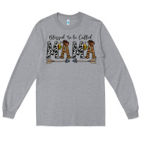 Heather Grey mama to be called mama Long Sleeve Tee - CowhideDigitalArt