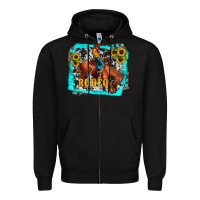 Black western rodeo Zipper Hoodie - JahusDesignShop