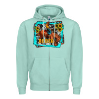 Seafoam western rodeo Zipper Hoodie - JahusDesignShop