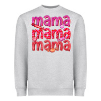 Heather Grey mama mama mama valentines day Heavyweight Sweatshirt - texasbilliewilder