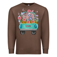 Chestnut truck with flowers Premium Sweatshirt - MaliasSmallBusiness