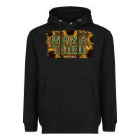 Black Sunflower Leopard Mama Tried Heavyweight Hoodie - Jasminsmagicworld