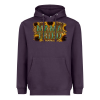 Plum Sunflower Leopard Mama Tried Heavyweight Hoodie - Jasminsmagicworld