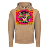 Vintage Coffee mexican skull Vintage Hoodie - Zillion Design Studio