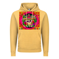 Vintage Mustard mexican skull Vintage Hoodie - Zillion Design Studio